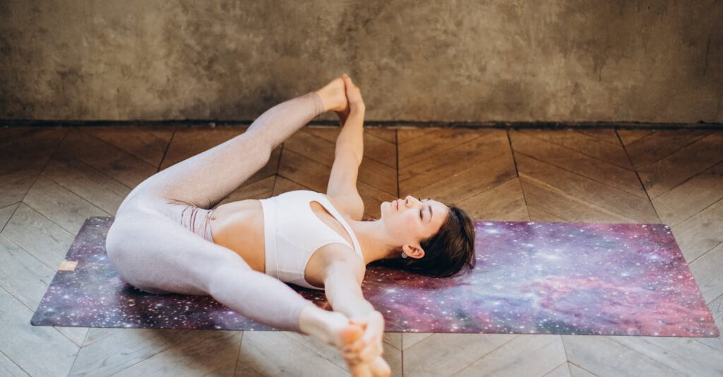 ヨガが副交感神経とホルモンバランスに与える影響を示すイラスト