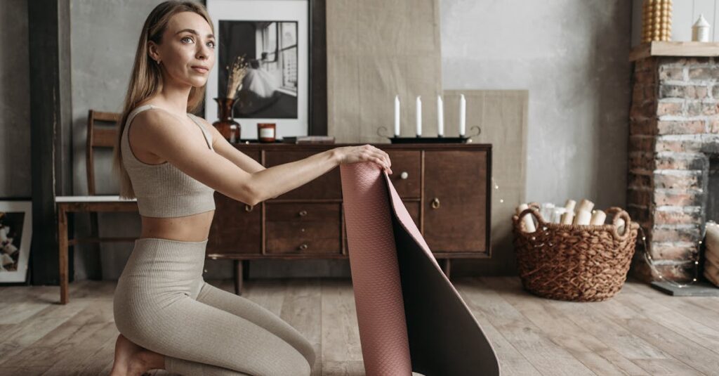 ヨガで上達を妨げる原因に気づいていない女性のイメージ