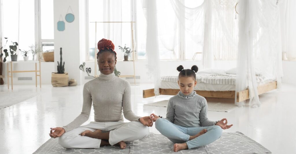 自宅ヨガを習慣化するためのコツや仕組みを視覚的に示したイメージ画像