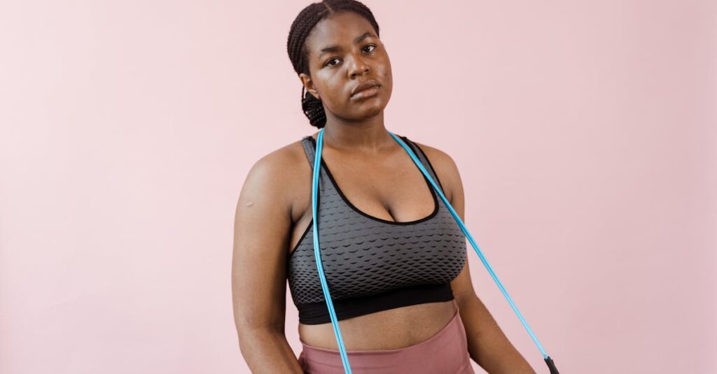 ヨガで痩せ体質を作るための生活習慣改善の様子。食事・運動・姿勢・睡眠を象徴する4つのシーン。